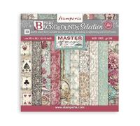 Stamperia - Scrapbook Paper Pad for Scrapbooking, Albums, Cards, Bullet Journals, and More, Acid Free, Double-Sided, Perfect for Crafts and Gifting (Master of Magic, Maxi Background) (30.5 x 30.5cm)