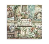 Stamperia - Scrapbook Paper Pad for Scrapbooks, Albums, Cards, Bullet Journals and More, Acid Free, Double-Sided, Perfect for Hobbies, Crafts, and Gifting (Herbarium Silvae) (30.5 x 30.5cm)