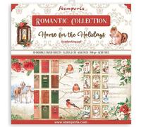 STAMPERIA Set 10 feuilles 15x15cm double face papier scrapbooking 190g, Romantic Home