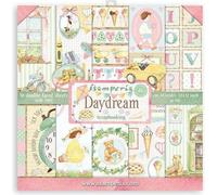 STAMPERIA Set 10 feuilles 30,5x30,5cm double face papier scrapbooking 190g, Daydream