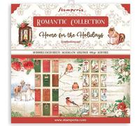 Stamperia International Bloc de scrapbooking Motif maison romantique Multicolore 30,5 x 30,5 cm