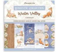 STAMPERIA Set 10 feuilles 30,5x30,5cm double face papier scrapbooking 190g, Winter Valley