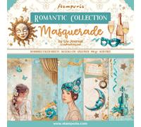 STAMPERIA Set 10 feuilles 30,5x30,5cm double face papier scrapbooking, Masquerade