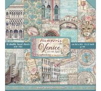 STAMPERIA Set 10 feuilles 30,5x30,5cm double face papier scrapbooking, Venice
