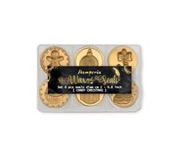 Stamperia - Set of Seals for Scrapbooking, Albums, Card Making, Bullet Journalling and More, Perfect for Personalised Stamping, Crafts and Gifting (Candy Christmas) (6 Seals) (dia. 2.5cm)