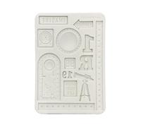 Stamperia - Silicon Mould A5 for Scrapbooks, Bullet Journals and More, Non-Stick Surface, Suitable for Air-Dry Clay, Resin and More, Perfect for Crafts and Gifting (A New Beginning, Telescope)