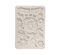Stamperia - Silicon Mould A5 for Scrapbooks, Bullet Journals and More, Non-Stick Surface, Suitable for Air-Dry Clay, Resin and More, Perfect for Crafts and Gifting (Wonderland)