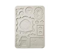 Stamperia - Silicon Mould A5 for Scrapbooks, Bullet Journals and More, Non-Stick Surface, Suitable for Air-Dry Clay, Resin and More, Perfect for Crafts and Gifting (Quiet Days, Plates)