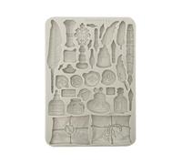 Stamperia - Silicon Mould A5 for Scrapbooks (Flowers and Poems, Calligraphy)