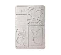 Stamperia - Silicon Mould A5 for Scrapbooks (Flowers and Poems) | For Bullet Journals and More, Non-Stick Surface, Suitable for Air-Dry Clay, Resin and More, Perfect for Crafts and Gifting