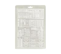 Stamperia - Soft Mould A5 for Scrapbooking, Albums, Bullet Journals and More, Suitable for Soft Clay, Ceramic Powder and More, Perfect for Hobbies, Crafts and Gifting (Venice, City of Art - Books)
