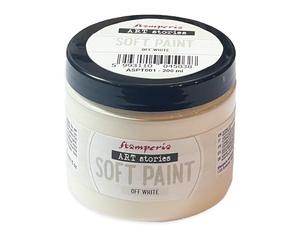Stamperia - Soft Paint for Crafts, Chalk Paint with a Matt Finish for Excellent Covering, Soft Tone, Perfect as a Base Coat for Any Surface (200ml) (Off White)