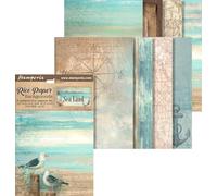 Stamperia Soie de paille à motifs backgrounds ""Sea Land""