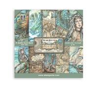 Stamperia, Songs of The Sea Lot de papier 20,3 x 20,3 cm