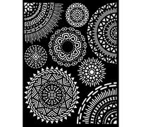 Stamperia Stencil 7.87"X9.84"-Tribal Circles, Savana -KSTD100