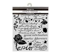 Stamperia - Thick Stencil for Scrapbooking (Flowers and Poems, Latin Inspirations)