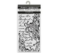 Stamperia - Thick Stencil for Scrapbooks, Albums, Cards, Bullet Journals, and More, Flexible Material, Easy to Clean, Perfect for Crafts and Gifting (Secret Diary, Frieze with Lettering)