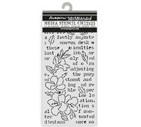 Stamperia - Thick Stencil for Scrapbooks, Albums, Cards, Bullet Journals, and More, Flexible Material, Easy to Clean, Perfect for Crafts and Gifting (Secret Diary, Butterfly and Flower)