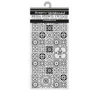 Stamperia - Thick Stencil for Scrapbooks, Albums, Cards, Bullet Journals, and More, Flexible Material, Easy to Clean, Perfect for Crafts and Gifting (All Around, Tile)