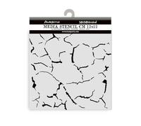 Stamperia - Thick Stencils for Scrapbooks, Albums, Cards, Bullet Journalling, and More, Flexible Material, Easy to Clean, Perfect for Hobbies, Crafts and Gifting (Silent Sea, Crackle Pattern)