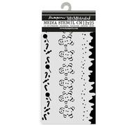 Stamperia - Thick Stencils for Scrapbooks, Albums, Cards, Bullet Journalling, and More, Flexible Material, Easy to Clean, Perfect for Hobbies, Crafts and Gifting (Candy Christmas, Stripes)