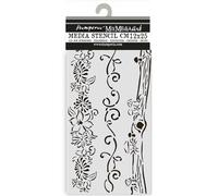 Stamperia - Thick Stencils for Scrapbooks, Albums, Cards, Bullet Journalling, and More, Flexible Material, Easy to Clean, Perfect for Hobbies, Crafts and Gifting (Hidden Grove, 3 Borders)