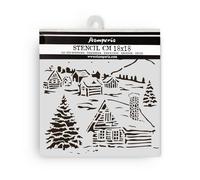 Stamperia - Thick Stencils for Scrapbooks, Albums, Cards, Bullet Journalling, and More, Flexible Material, Easy to Clean, Perfect for Hobbies, Crafts and Gifting (The Owl’s House, Cottage)