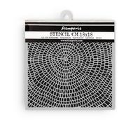 Stamperia - Thick Stencils for Scrapbooks, Albums, Cards, Bullet Journals, and More, Flexible Material, Easy to Clean, Perfect for Crafts and Gifting (Whispering Woods, Bark Pattern)
