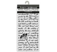 Stamperia - Thick Stencils for Scrapbooks, Albums, Cards, Bullet Journals, and More, Flexible Material, Easy to Clean, Perfect for Crafts and Gifting (Quiet Days, Manuscript)