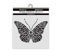 Stamperia - Thick Stencils for Scrapbooks, Albums, Cards, Bullet Journals, and More, Flexible Material, Easy to Clean, Perfect for Crafts and Gifting (Quiet Days, Butterfly)
