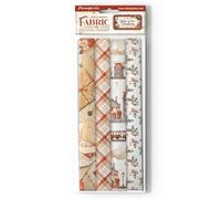 Stamperia - Tissu pour scrapbooking, albums, bullet journaux et plus, polyester, peut être cousu à la main ou à la machine, convient pour la colle artisanale, parfait pour l'artisanat et le cadeau