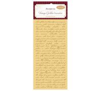 Stamperia - Vintage Golden Transfer for Scrapbooking, Albums, Card Making, Bullet Journalling and More, Golden Foil Transfer for Decoration, Easy to Apply (Writing)