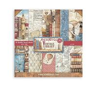 Stamperia, Vintage Library 20,3 x 20,32 cm