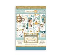 Stamperia - Washi Pad for Scrapbooking, Albums, Card Making, Bullet Journalling and More, Translucent and Easy to Cut, Acid Free, Perfect for Hobbies, Crafts, and Gifting (Masquerade) (A5) (8 Sheets)