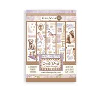 Stamperia - Washi Pad for Scrapbooks, Albums, Cards, Bullet Journals and More, Translucent and Easy to Cut, Acid Free, Perfect for Hobbies, Crafts, and Gifting (Quiet Days) (A5) (8 Sheets)