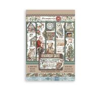 Stamperia - Washi Pad for Scrapbooks, Albums, Cards, Bullet Journals and More, Translucent and Easy to Cut, Acid Free, Perfect for Hobbies, Crafts, and Gifting (The Owl’s House) (A5) (8 Sheets)