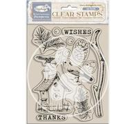 Stamperia WTK206 Dewdrops Papier décoratif transparent 14 x 18 x 1 cm