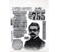Stampers Anonymous_AGW Cling RBBR Lot de tampons encreurs - Motif professionnel 2 - Taille unique