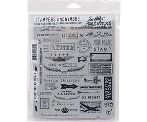 Stampers Anonymous _AGW Tampon étirable monté sur Correspondance, Gris, 17,8 x 21,6 cm