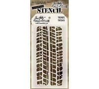 Stampers Anonymous_AGW Tim Holtz Pochoir Marches Blanc