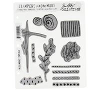 Stampers Anonymous CMS-363 Tim Holtz Tampon adhésif 17,8 x 21,9 cm, Caoutchouc, Marquages médias #2