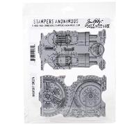Stampers Anonymous CMS-374 Inventeur #7, Gris, Rouge, Taille L