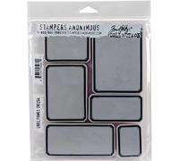 Stampers Anonymous emboutisseurs Anonyme Tim Holtz étirable tampons 7 x 8.5-inch-Label Cadres