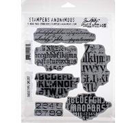 Stampers Anonymous FADED Tim holtz cling stamp Lot de tampons adhésifs RBBR de type délavé, Caoutchouc, Taille unique