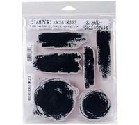 Stampers Anonymous Matrices Anonyme Tim Holtz étirable Expression Ensemble de tampons en Caoutchouc, Multicolore