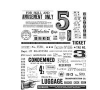 Stampers Anonymous Tampon transparent excentrique pour fabrication de cartes, scrapbooking et supports mixtes, gris