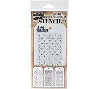 Stampers Anonymous THMST030 Tim Holtz Mini Layered Stencil Set 3/Pkg-Set #30