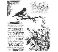 Stampers Anonymous Tim Holtz Ensemble de tampons en caoutchouc Motif tapisserie urbaine