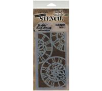Stampers Anonymous Tim Holtz Layered Stencil 4.125"X8.5"-Clockwork/Sold As A Pack of 3