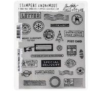 Stampers Anonymous Tim Holtz Tampons étirables, Multicolore, 22,86 x 17,78 x 0,76 cm
